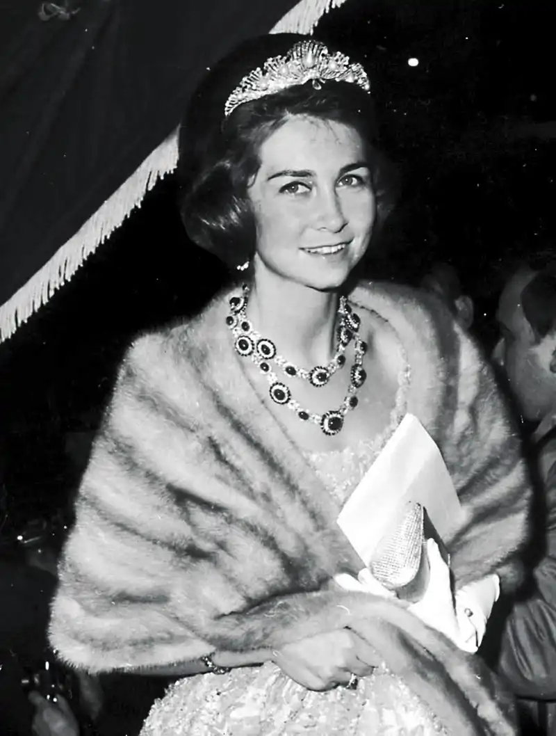 Sofía de Grecia, con la Tiara Mellerio y los rubíes Niarchos